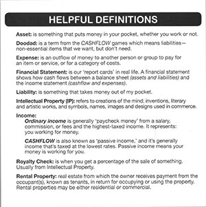 cashflow 101 rat race financial statement image