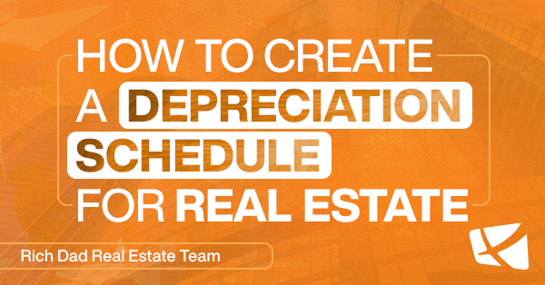 how to create a depreciation schedule real estate