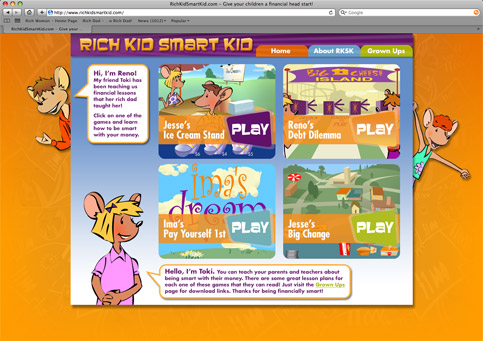 Rich Kid Smart Kid website
